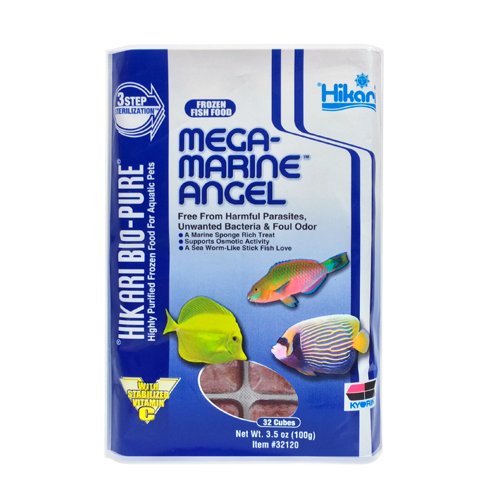 Cubos congelados Hikari Bio Pure Mega-Marine Angel 3,5 onças