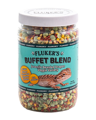 Fluker's Buffet Blend Variedade Vegetal Comida de Dragão Barbudo Juvenil 