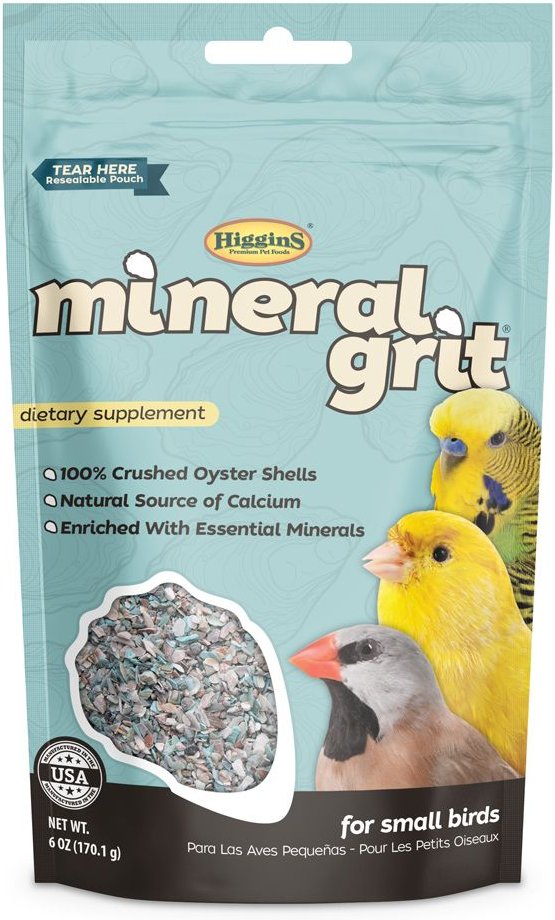 Grano mineral Higgins para pájaros pequeños