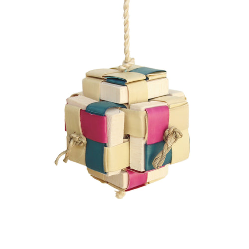 A&E CAGES HAPPY BEAKS PIXEL CUBE BIRD TOY (MEDIUM)