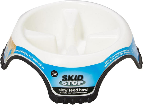 Jw Pet Skidstop Slow Feed Pet Bowl Large(Color May Vary)