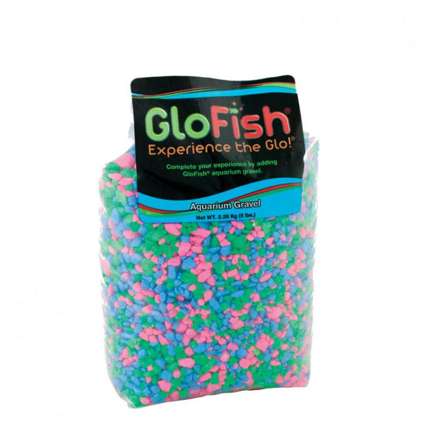GloFish Aquarium Gravel Pink/Green/Blue 5 Lb