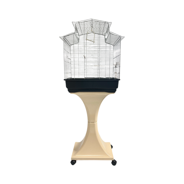 Italian Bird Cage w/Stand Chrome