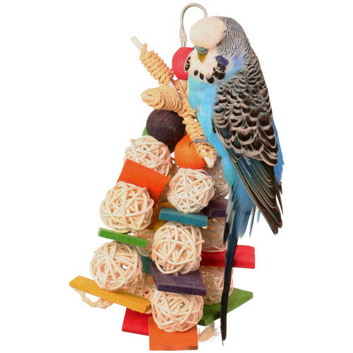 A & E Wooden Flower Bird Toy