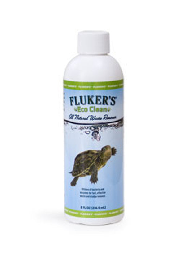 Removedor de desechos naturales Eco Clean de Fluker, botella de 8 oz 