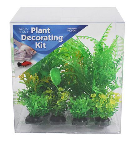 Kit de decoração de plantas Penn-Plax, pacote com 6