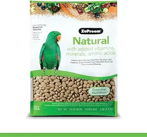 Bolsa ZuPreem Natural Médio/Grande para Pássaros de 3 lb 