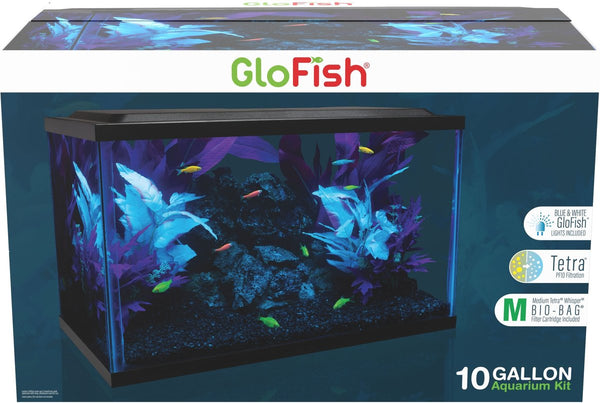 Kit de acuario de perfil bajo GloFish 10 gal 
