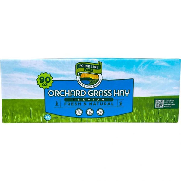 Round Lake Farm Orchard Grass Hay 90 onças 