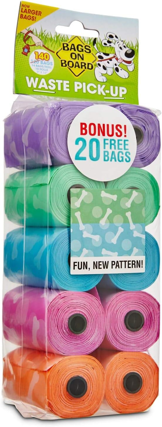 Bags on Board Fashion Print Bag Refill Pack (140 Bags)