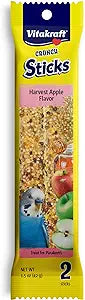 Vitakraft Crunch Sticks sabor milho e maçã para periquito 1,5 onças
