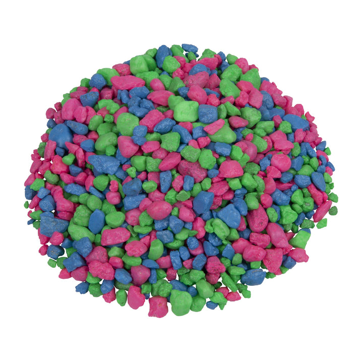 GloFish Aquarium Gravel, Pink/Green/Blue, 5-lb