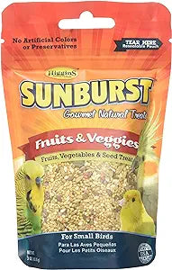 Higgins Sunburst Frutas y verduras para pájaros pequeños