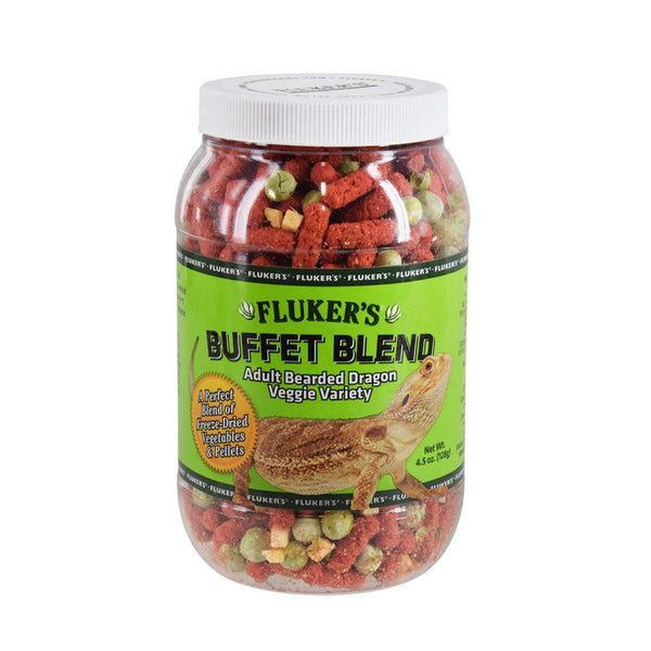 Fluker's Buffet Blend Variedade Vegetal Comida para Dragão Barbudo Adulto 