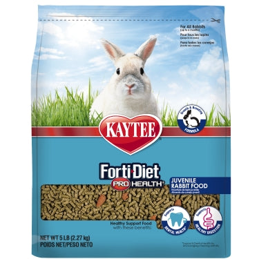Alimento para conejos juveniles Kaytee Forti-Diet Pro Health, bolsa de 5 libras 