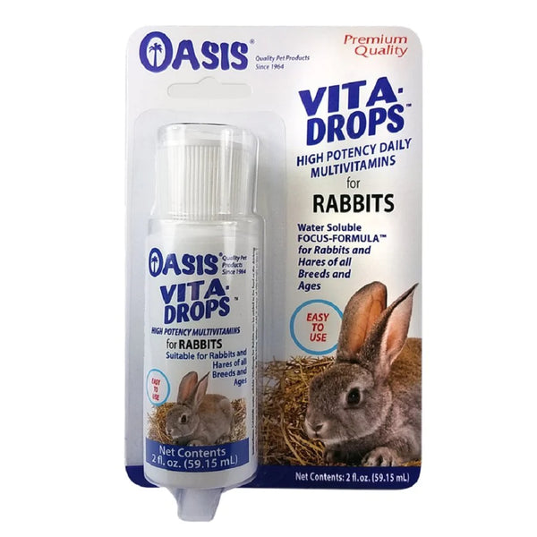 Oasis Vita Drops multivitamínico para coelhos