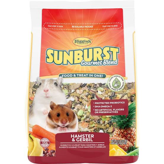 Higgins Sunburst Hamster & Gerbil Food 2.5 oz