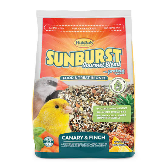 Comida e guloseimas para canários e tentilhões Sunburst em um só 