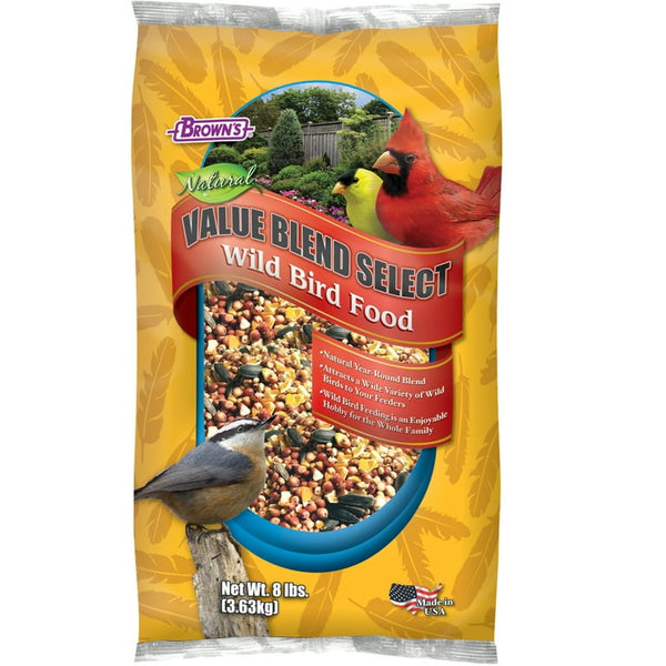 Brown's Value Blend Select Comida para pássaros selvagens, saco de 20 lb 