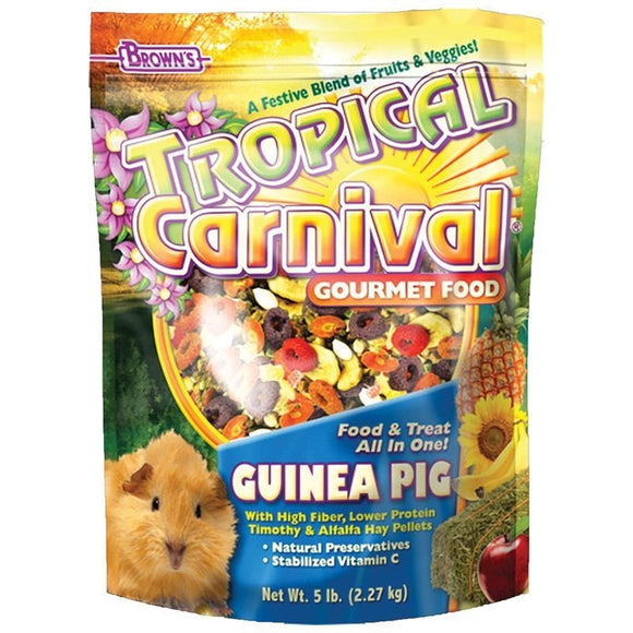 Brown's Tropical Carnival Gourmet Guinea Pig Food, 5 LB