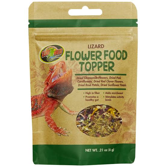 Topper para alimentos com flores de lagarto Zoo Med 0,21 onças