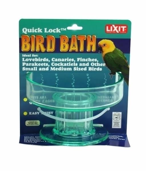 Lixit Quick Lock Banho para pássaros pequenos e médios 