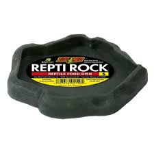 Pratos de comida e água Zoo Med Repti Rock Reptile Rock, cores sortidas