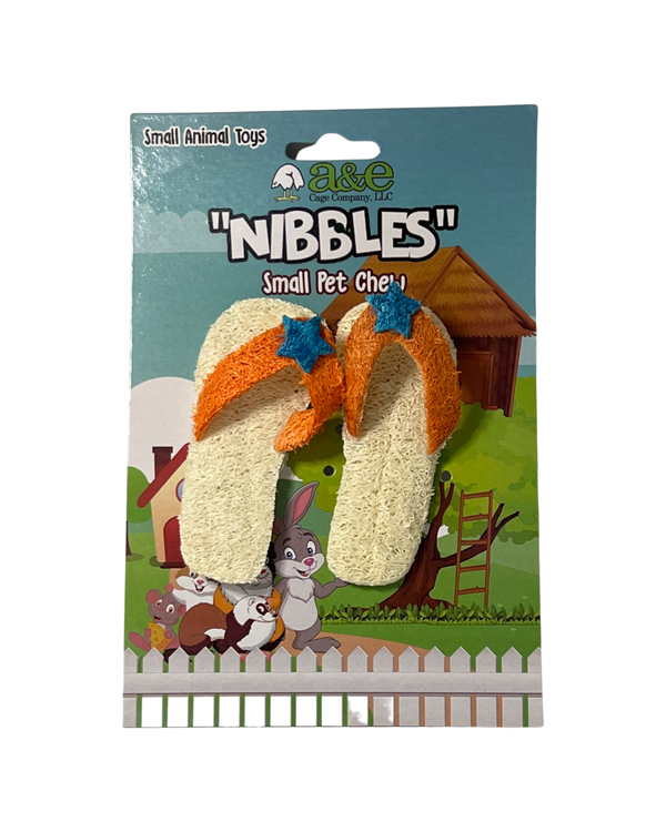 A&E Nibbles Small Pet Chew Flip Flops