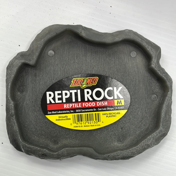 ZooMed Repti Rock Reptile Food Dish Md