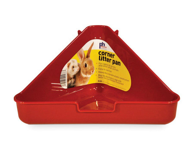 Prevue Plastic Corner Litter Pans for Small Animals