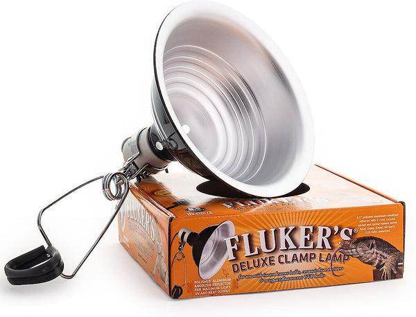 Fluker's Ceramic Clamp Lamp, 8.5-in