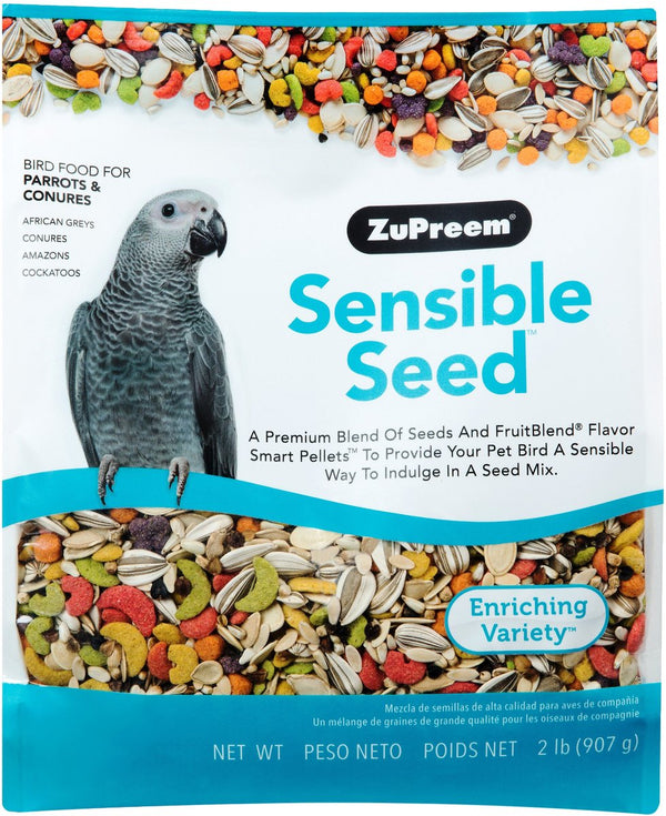 ZuPreem Sensible Seed Papagaio e Conure Bird Food 