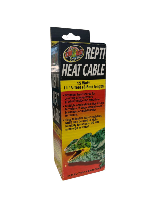 Zoo Med Reptile Heat Cable 15 Watts, 11.5-Feet