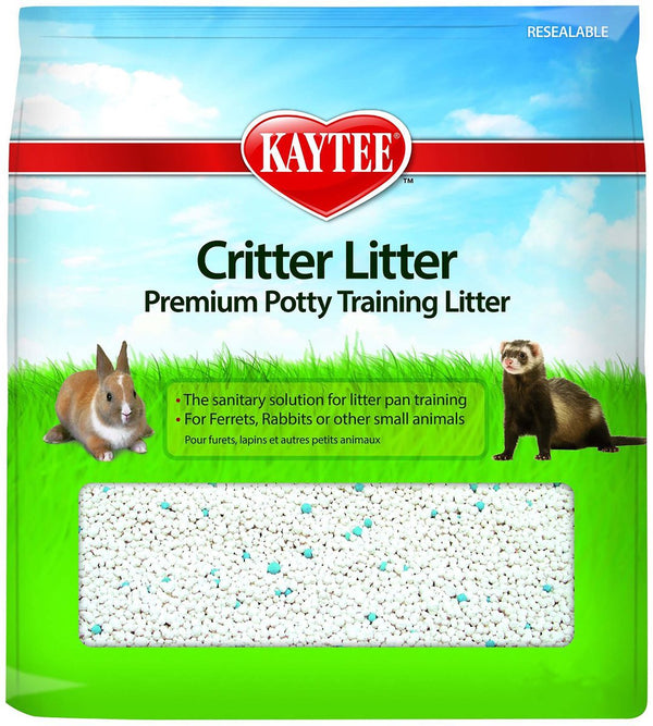 Kaytee Critter Litter Premium - Arena para ir al baño para animales pequeños, bolsa de 4 libras 