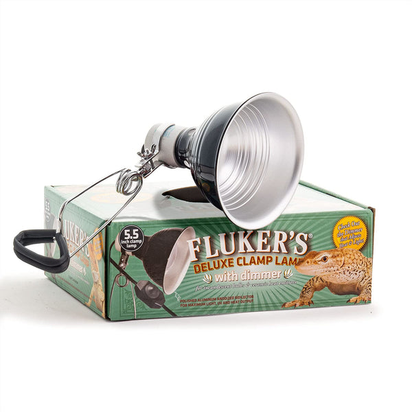 Fluker's Repta-Clamp Lamp with Dimmable Switch for Reptiles, 5.5"