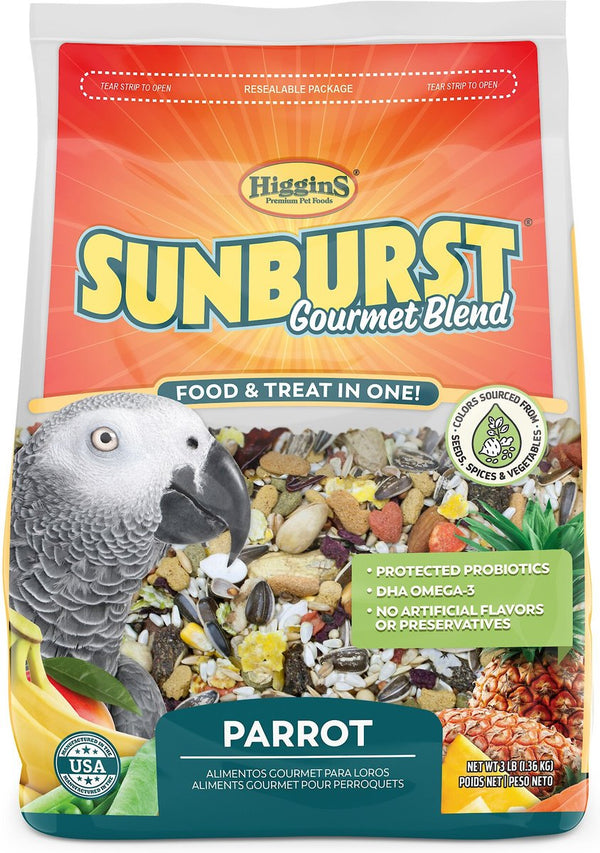 Higgins Sunburst Gourmet Blend Parrot Food