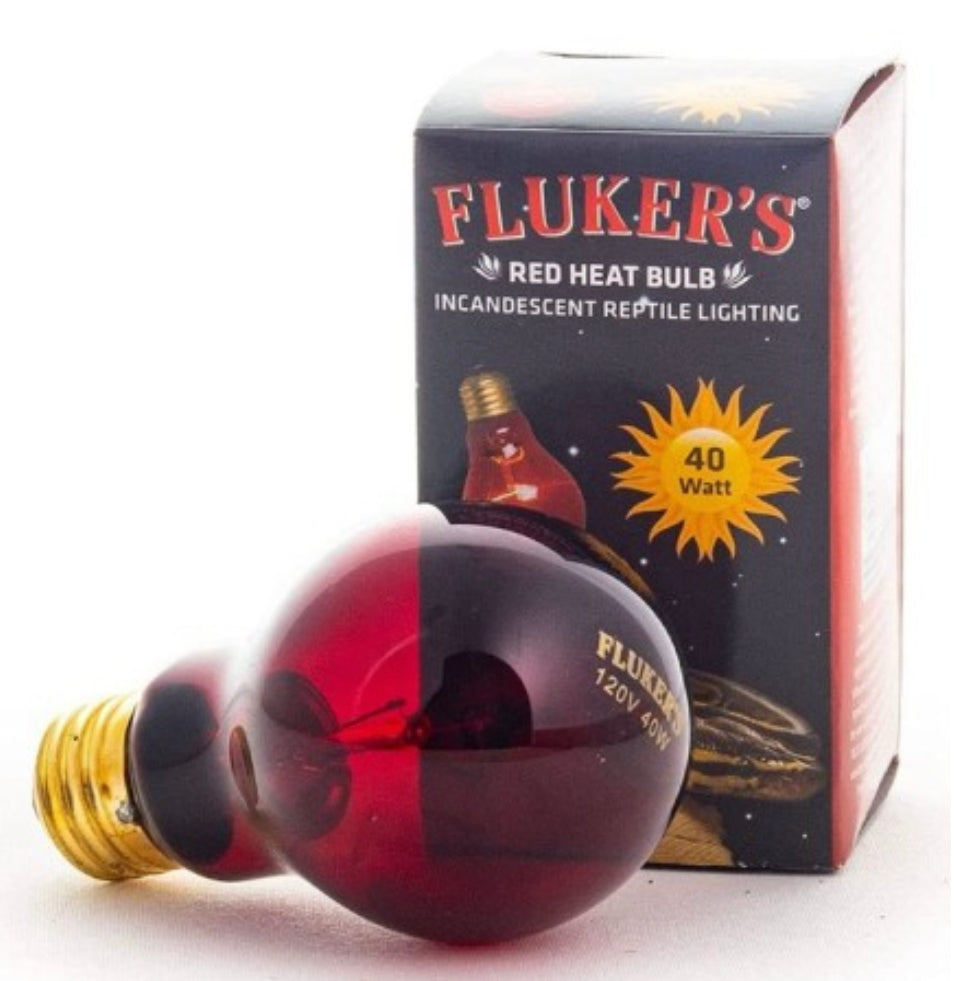 Fluker's Red Heat Bulb Incandescent Reptile Light – Forest Wonders Pets