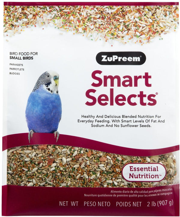 ZuPreem Smart seleciona comida para periquitos 