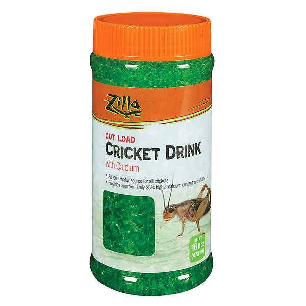 Zilla Gut Load Cricket Drink with Calcium Supplement, 16-oz bottle